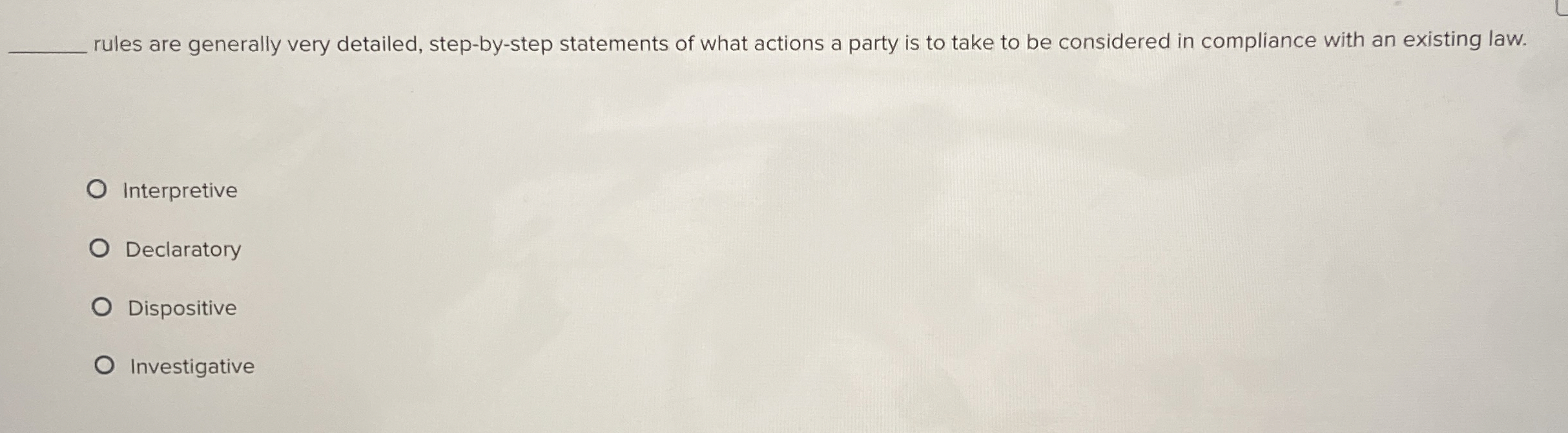 rules are generally very detailed, step - by -