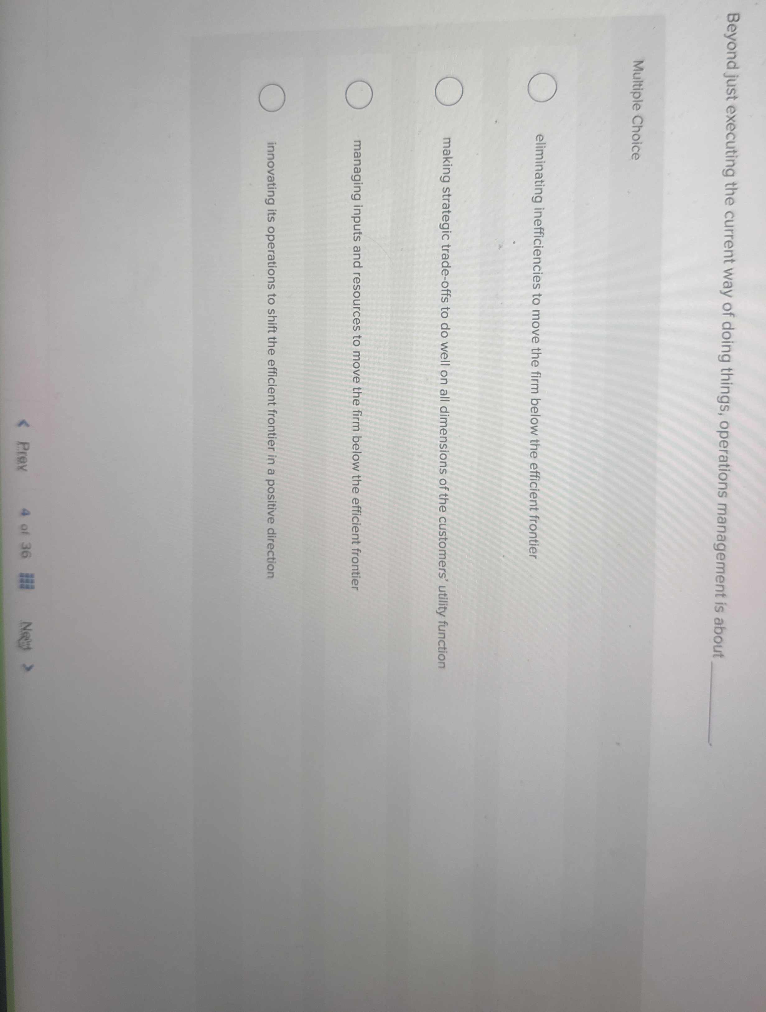 Beyond just executing the current way of doing