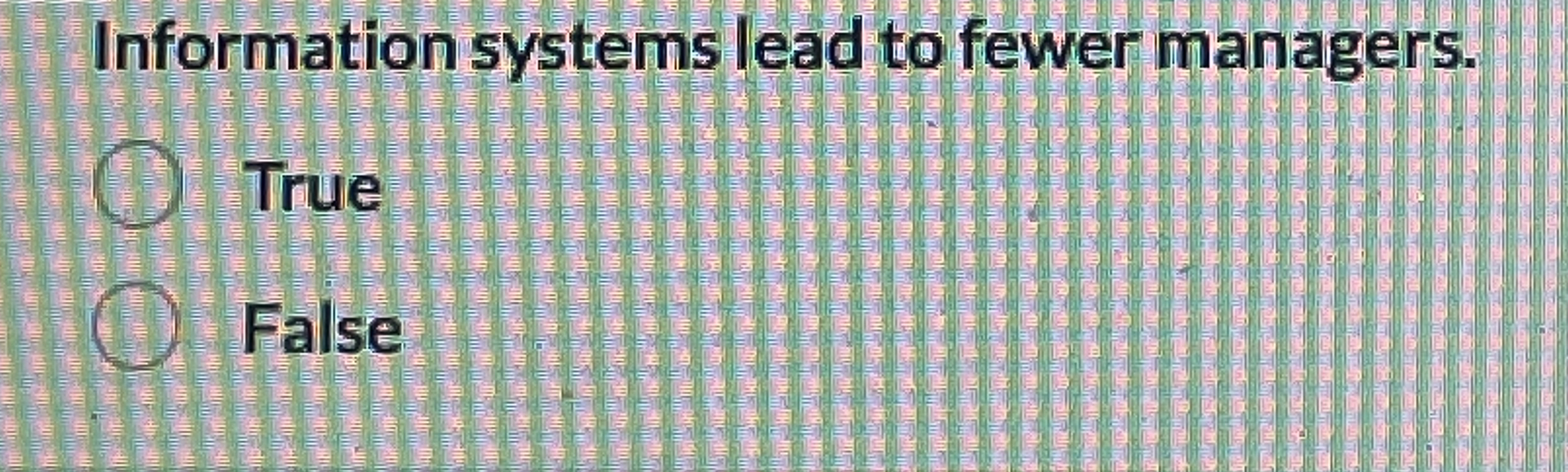 Information systems lead to fewer managers. True