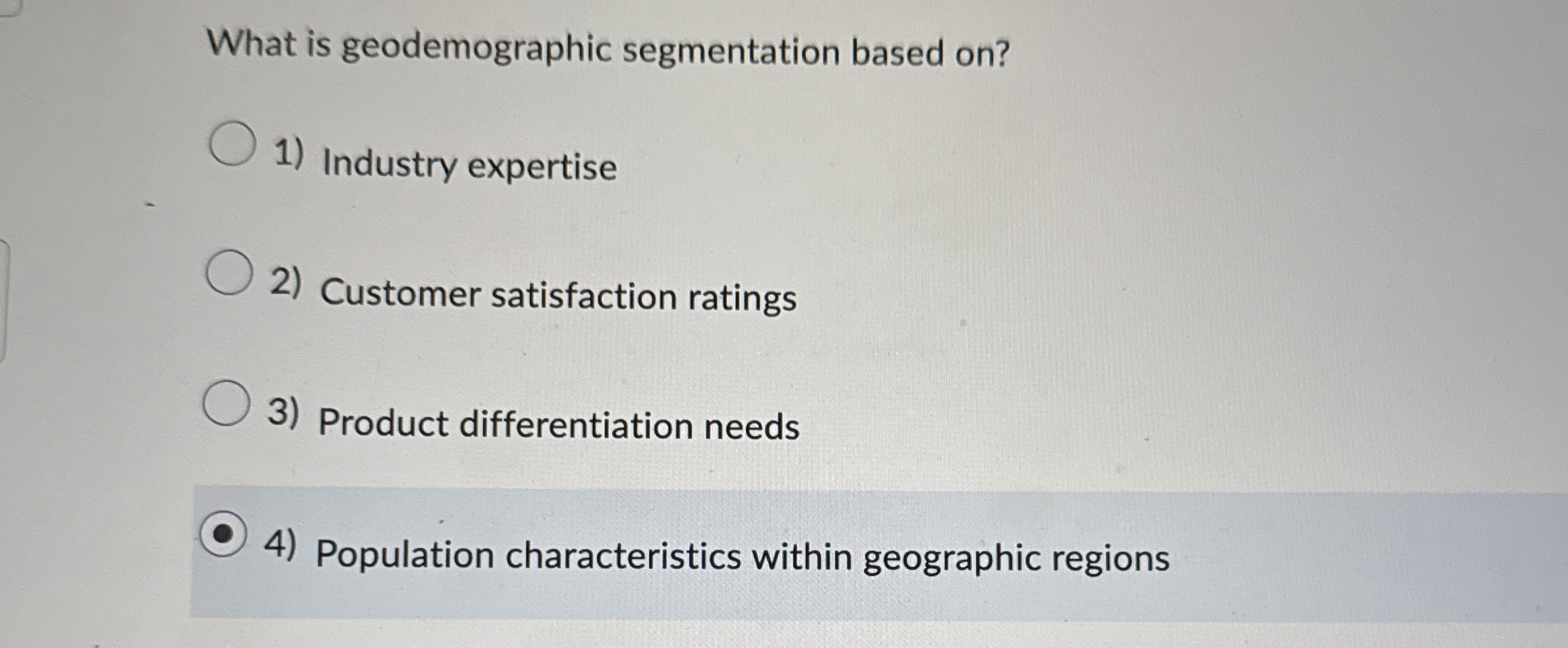 What is geodemographic segmentation based on ?