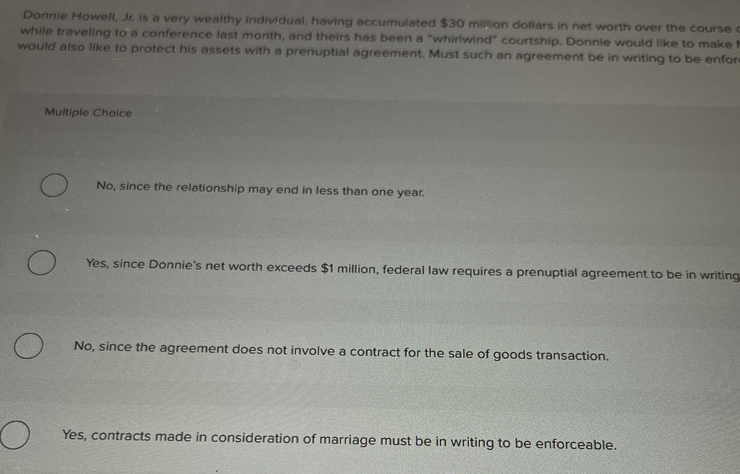 Donnie Howell, Jt . is a very wealthy individual,