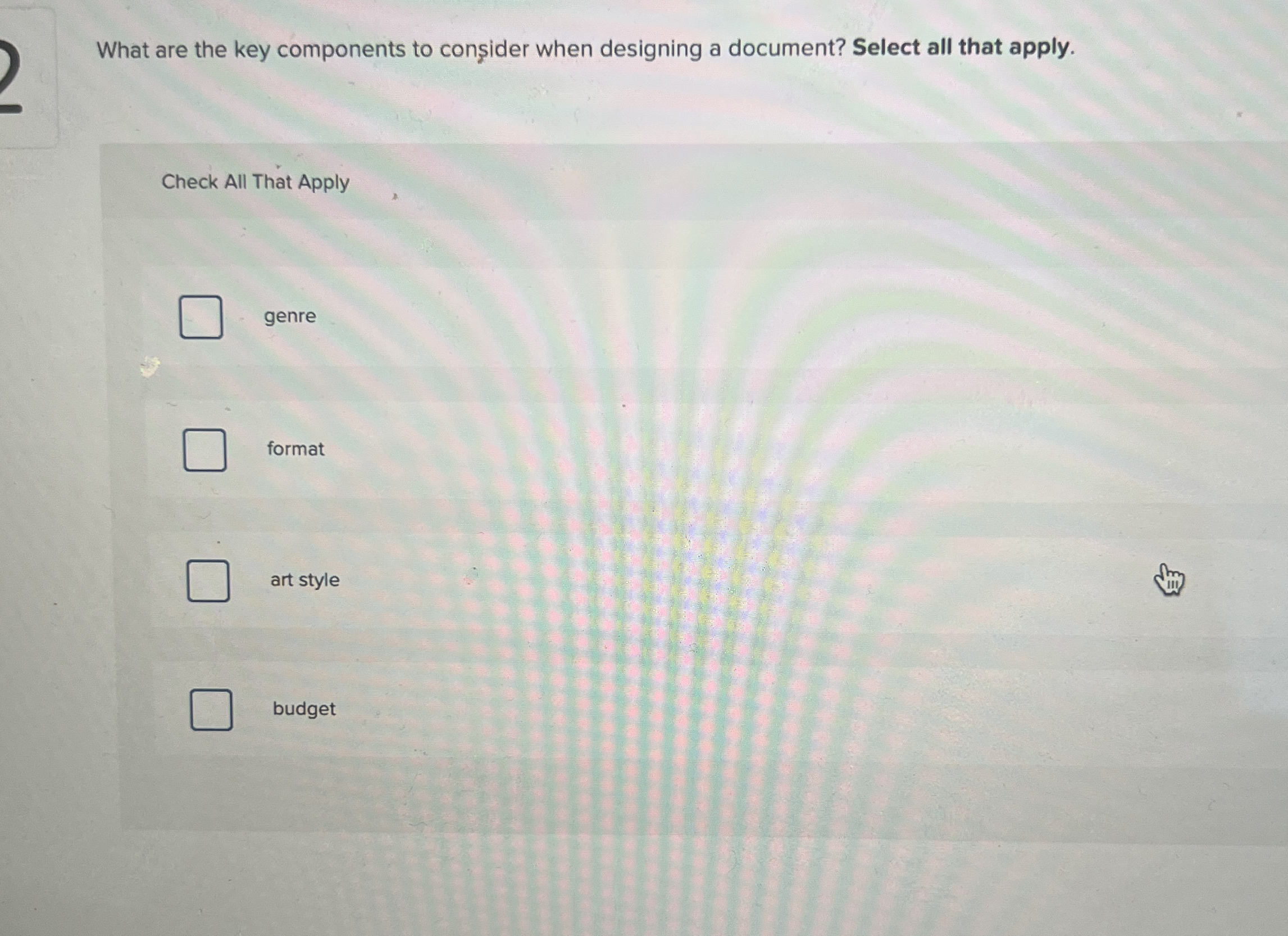 What are the key components to con ider when