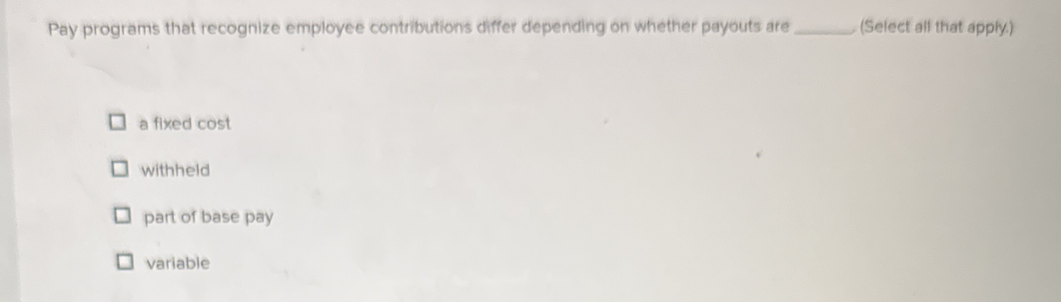 Pay programs that recognize employee