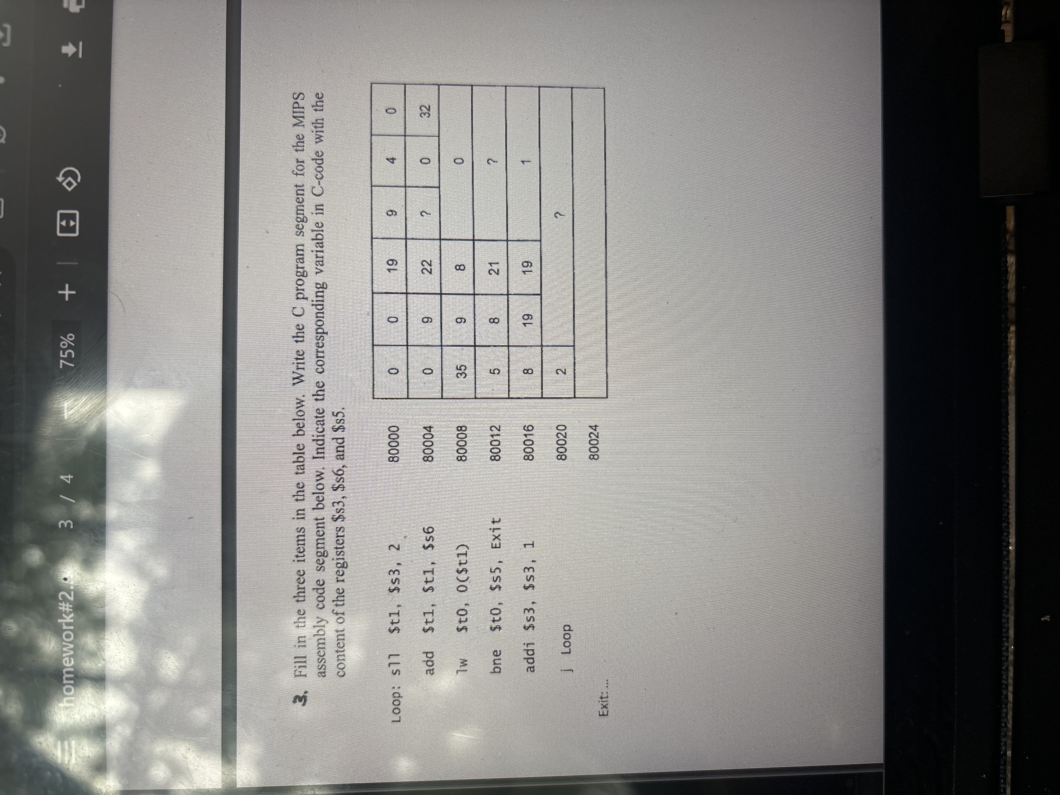 Fill in the three items in the table below. Write