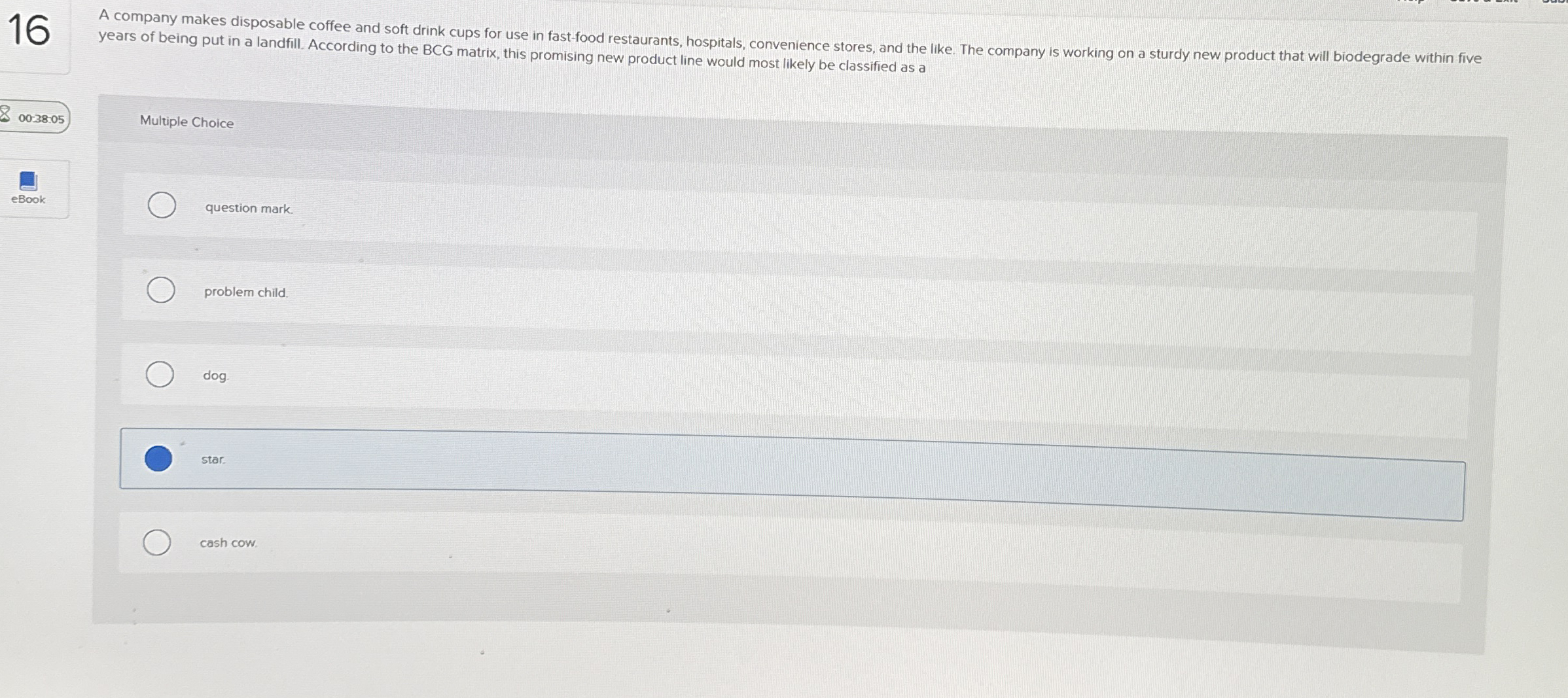 1 6 A company makes disposable coffee and soft