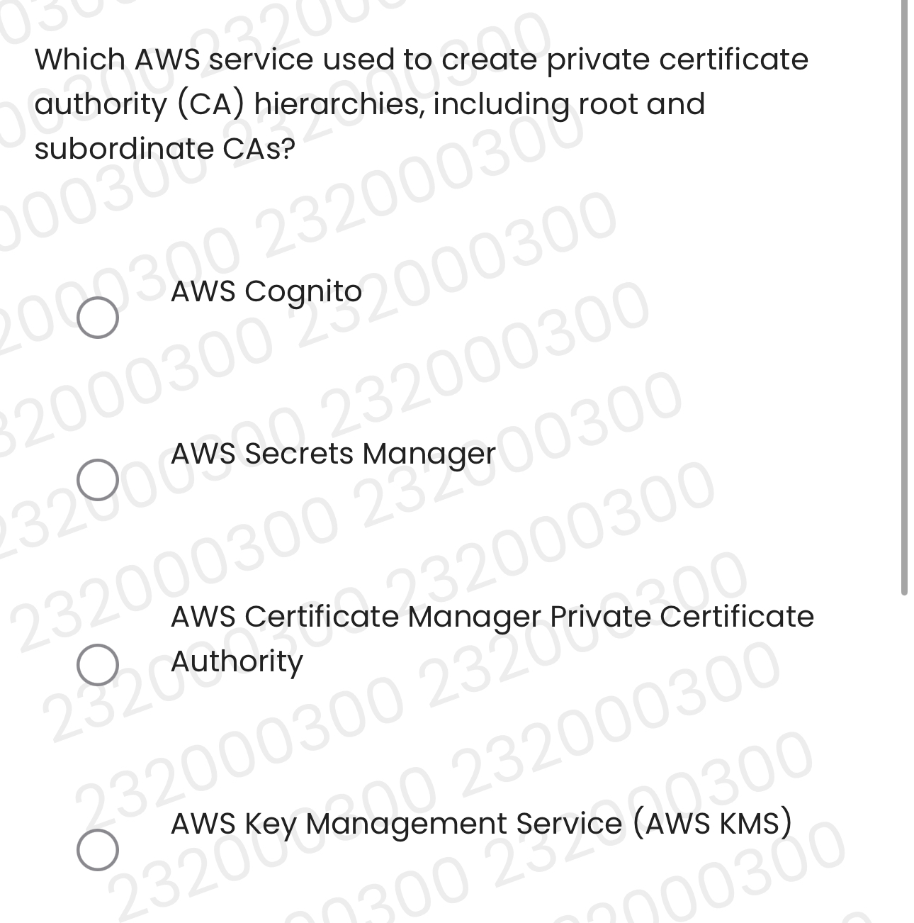 Which AWS service used to create private