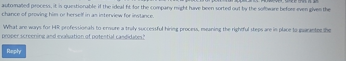 automated process, it is questionable if the