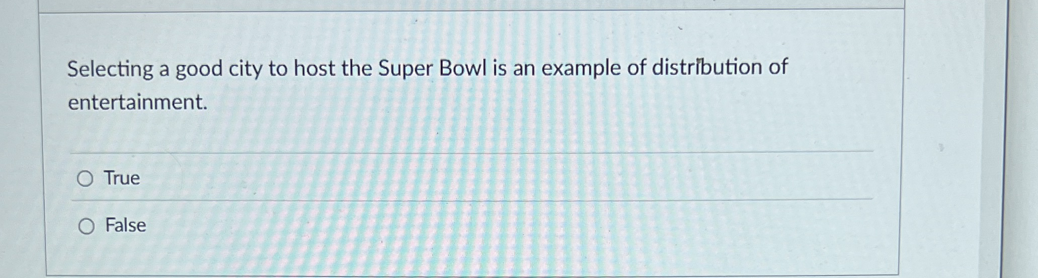Selecting a good city to host the Super Bowl is