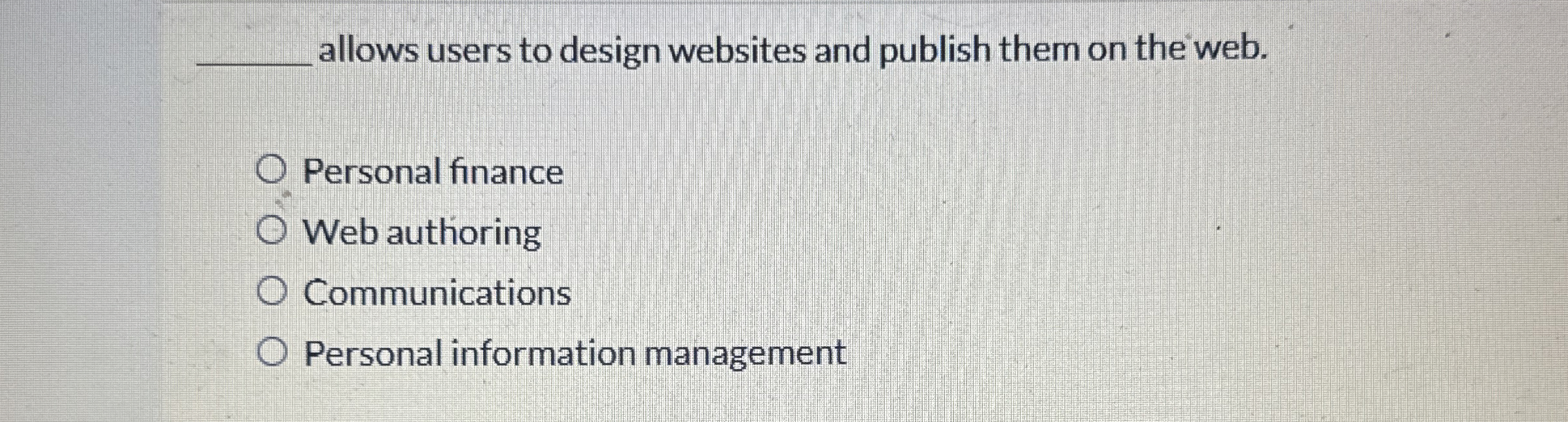 q , allows users to design websites and publish