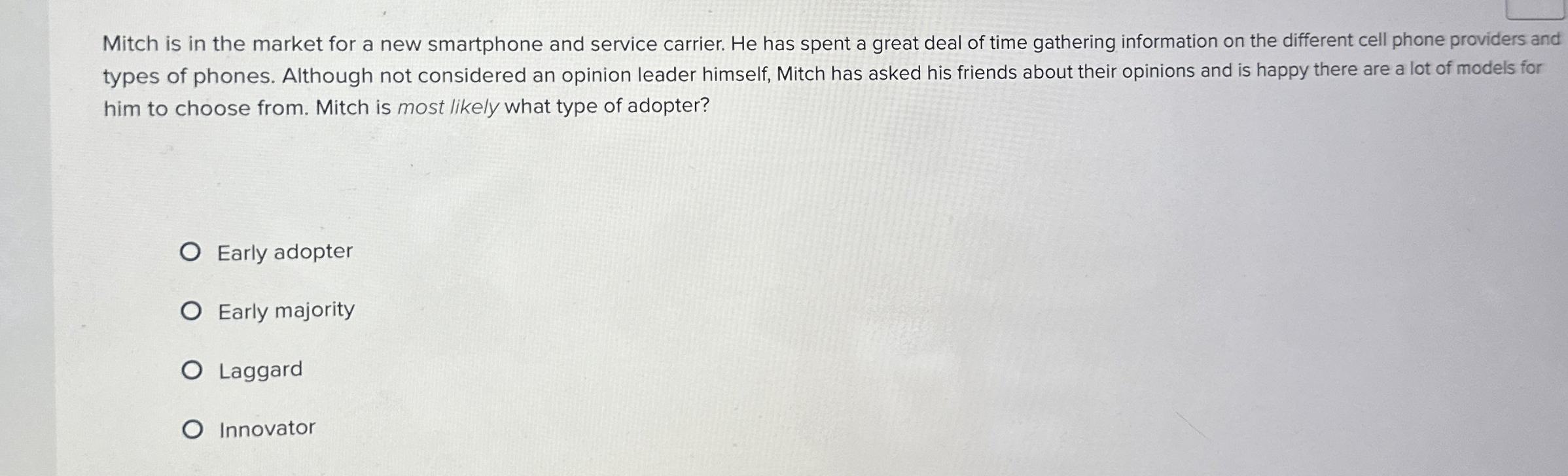 Mitch is in the market for a new smartphone and