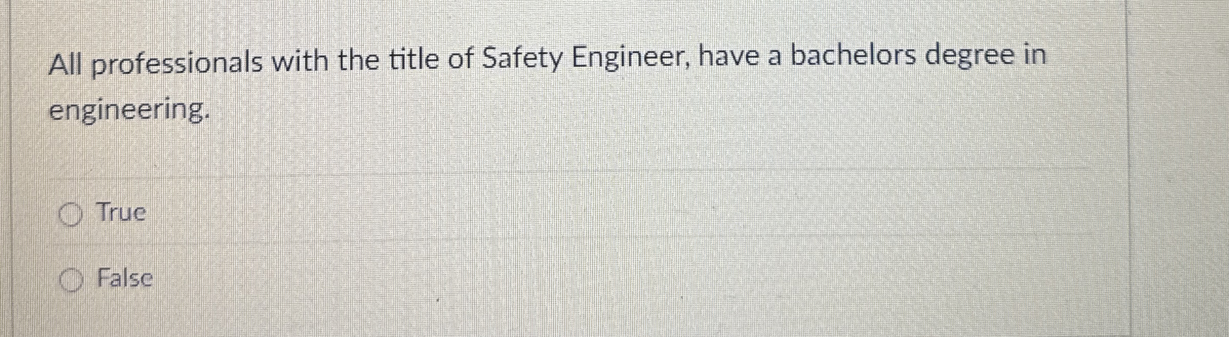 All professionals with the title of Safety