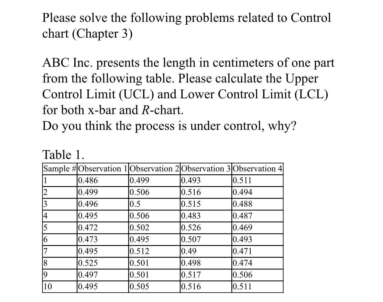 Please solve the following problems related to