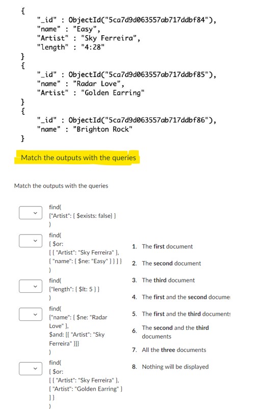 Hi . Please help me to match the below documents