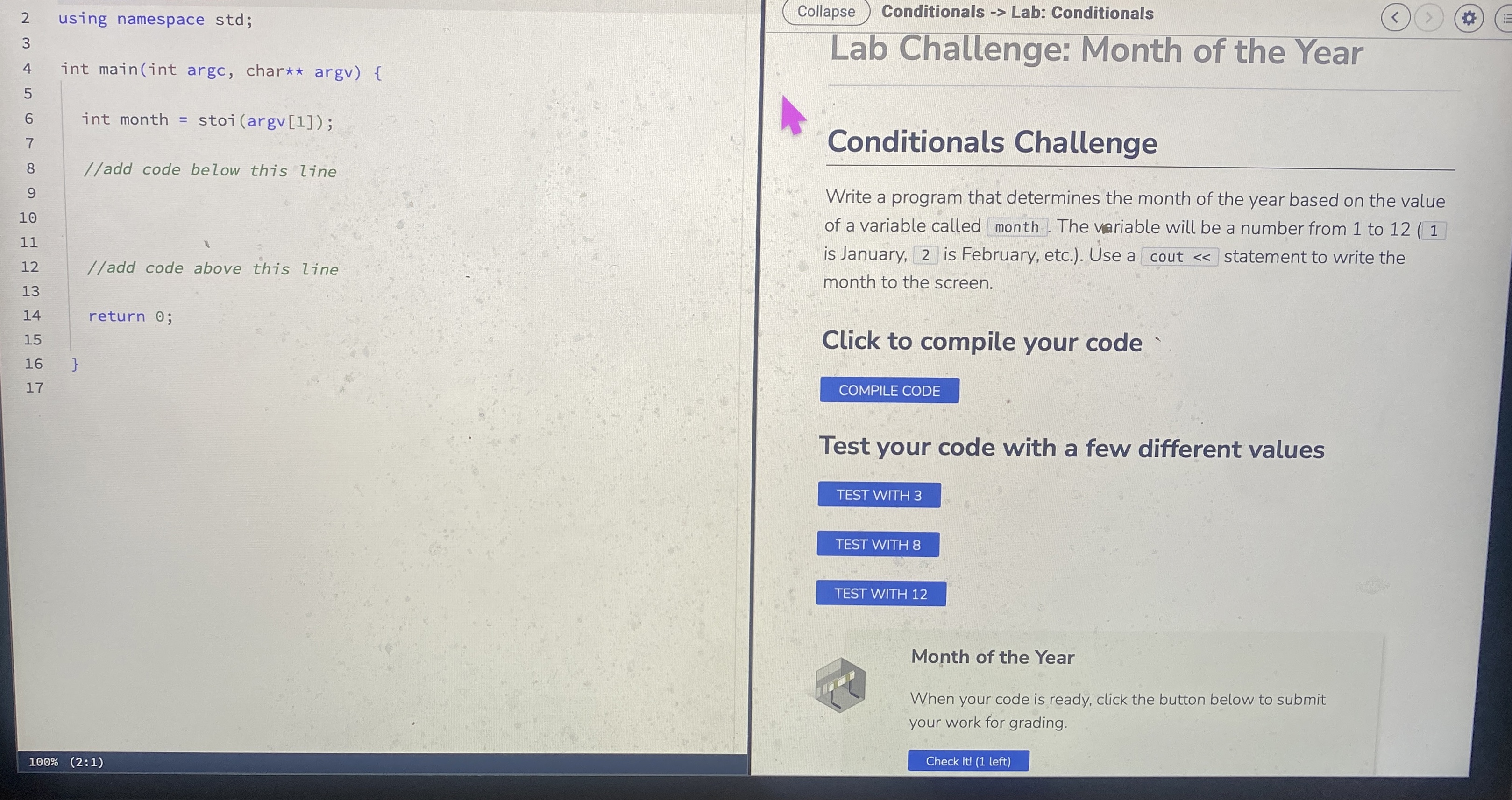 int main ( int argc, char * * argv ) { / / add