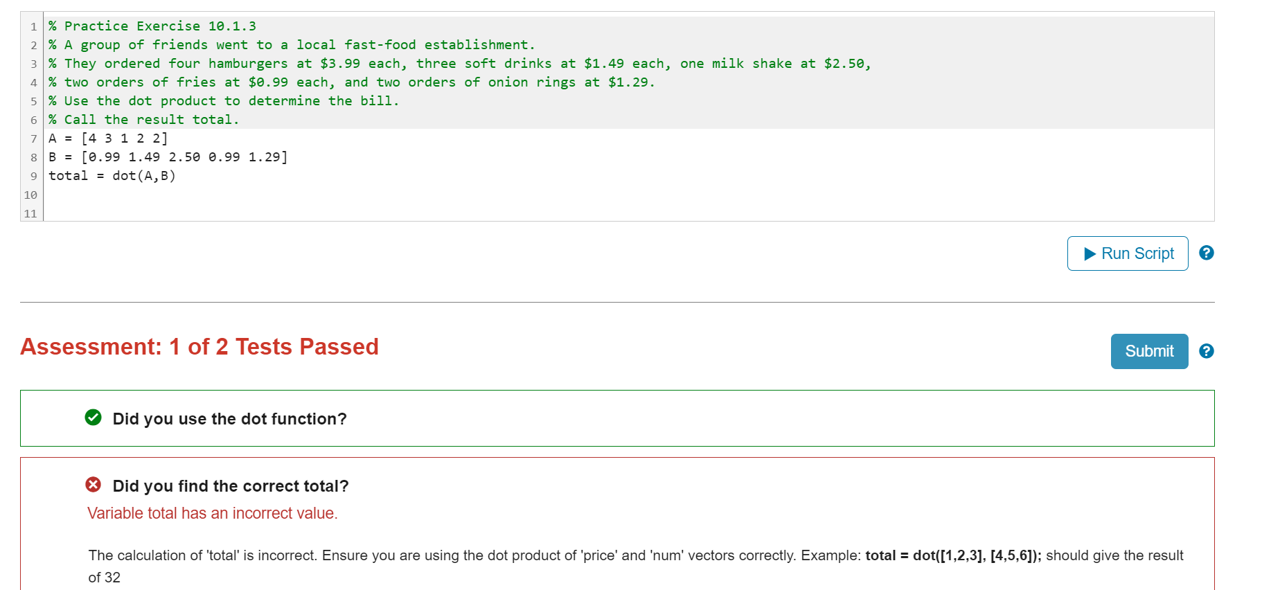 % Practice Exercise 1 0 . 1 . 3 % A group of