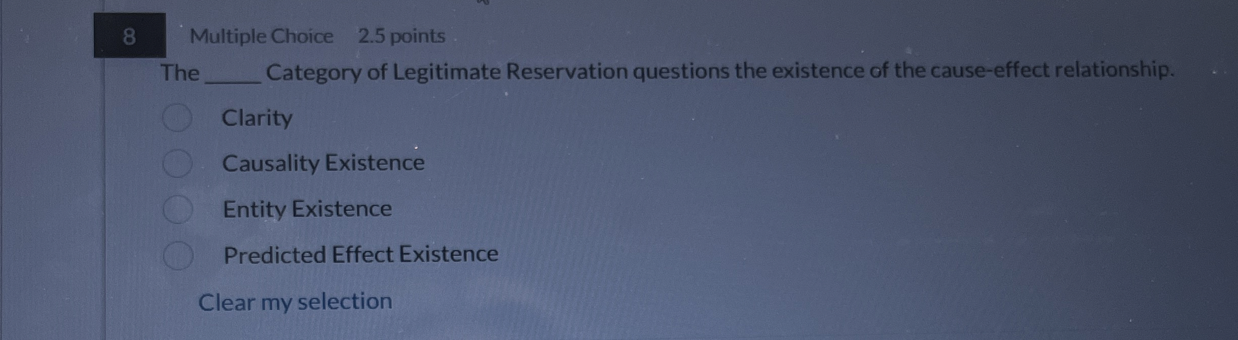 8 Multiple Choice 2 . 5 points The Category of