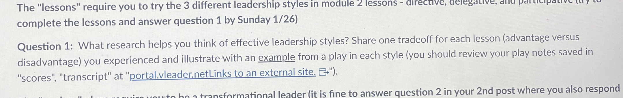 The "lessons" require you to try the 3 different