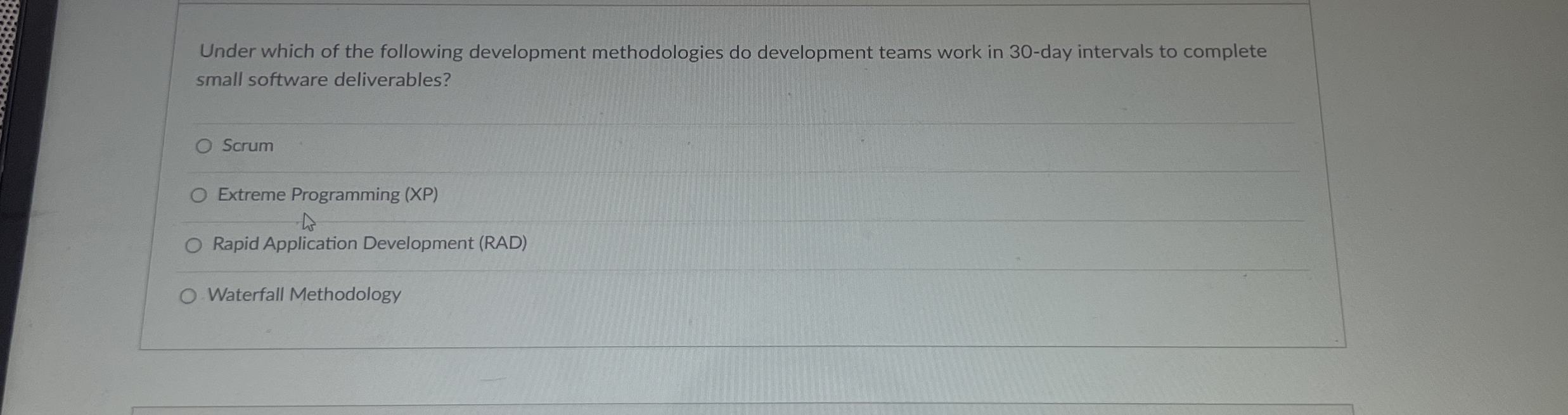 Under which of the following development