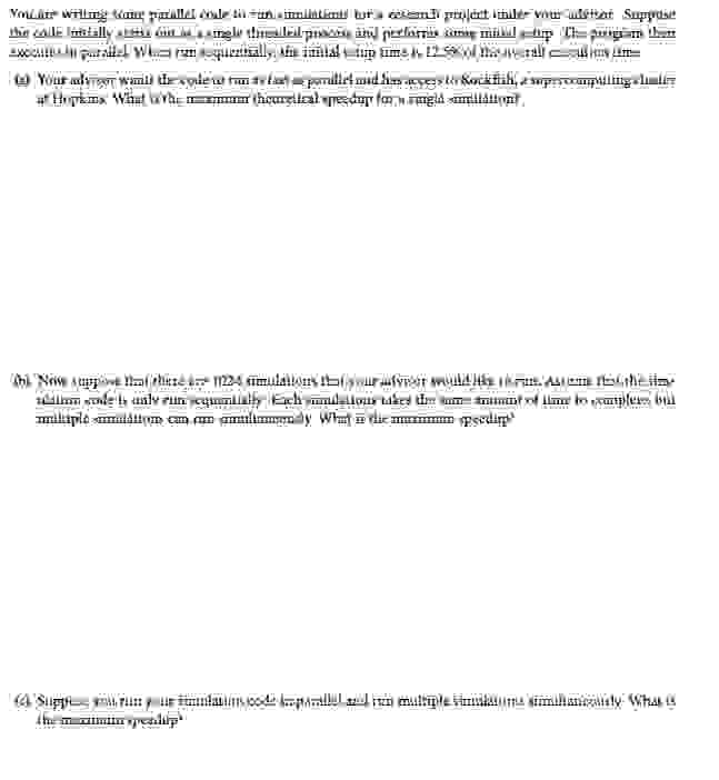 You are writing some parallel code to run