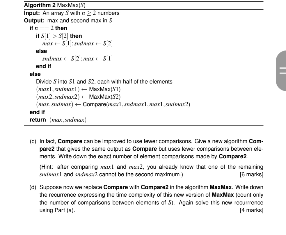 ( c ) In fact, Compare can be improved to use