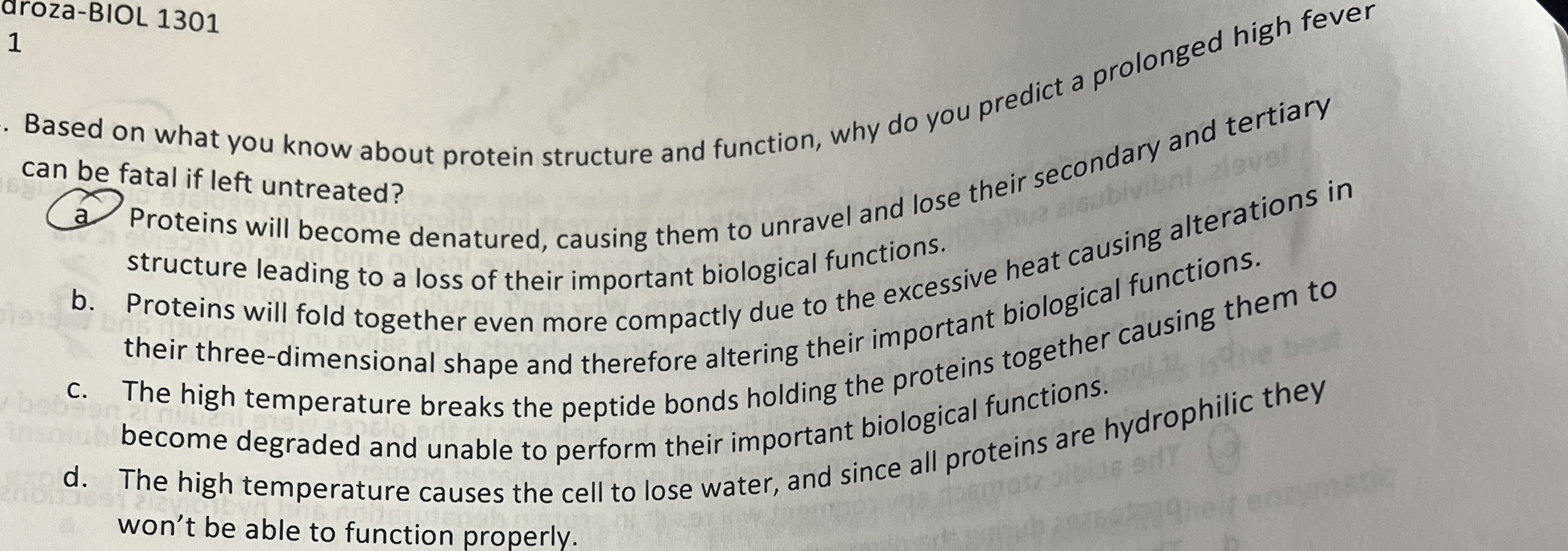 aroza - BIOL 1 3 0 1 1 what you know about