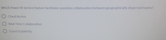 Which Power BI Service feature facilitates