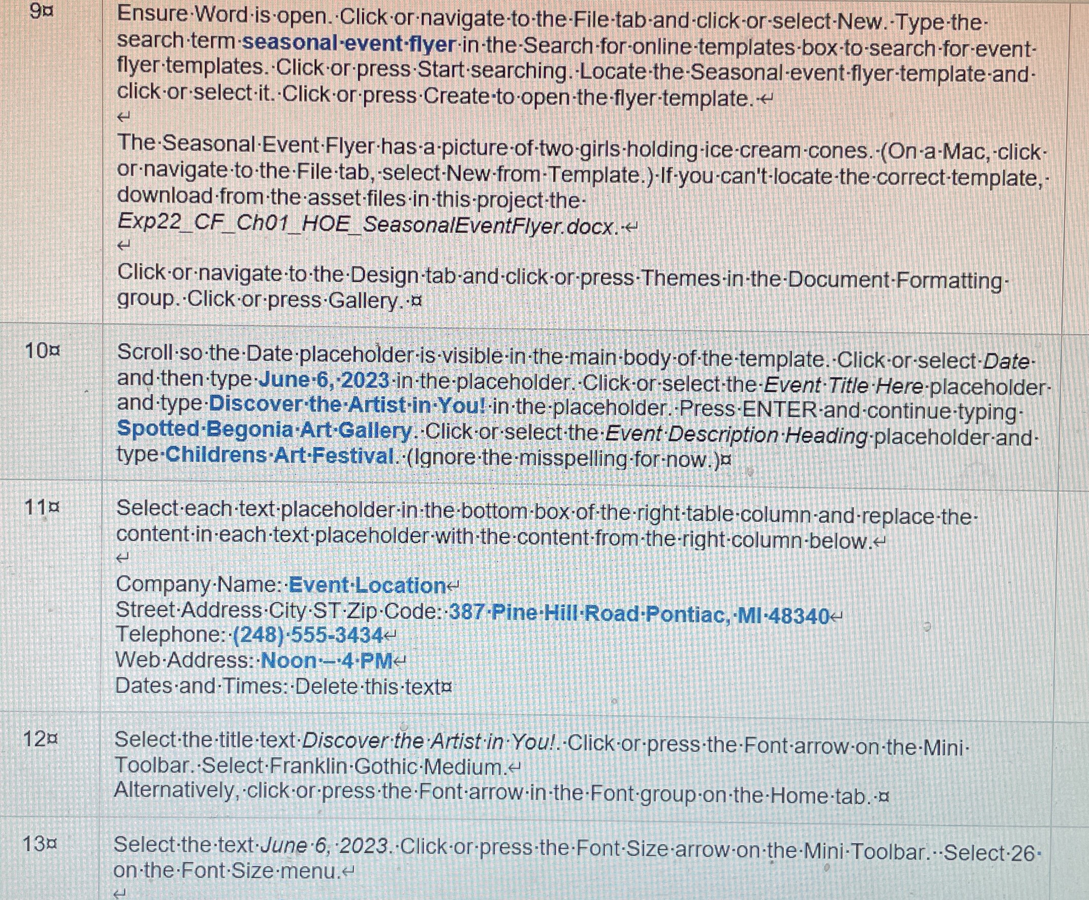 9 a Ensure - Word - is - open. Click - or -