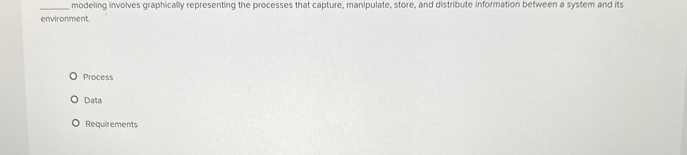 q , modeling involves graphically representing