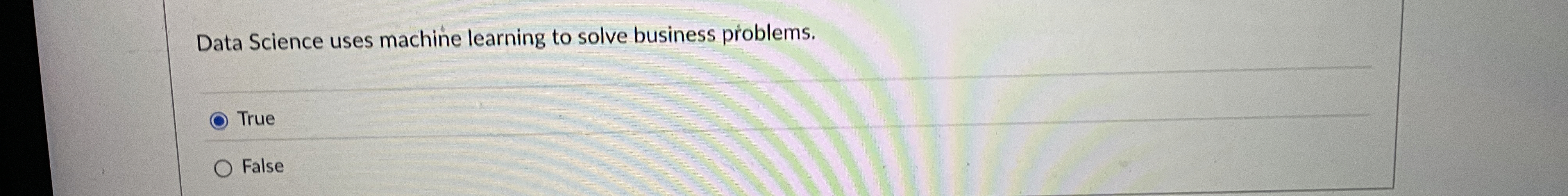 Data Science uses machine learning to solve