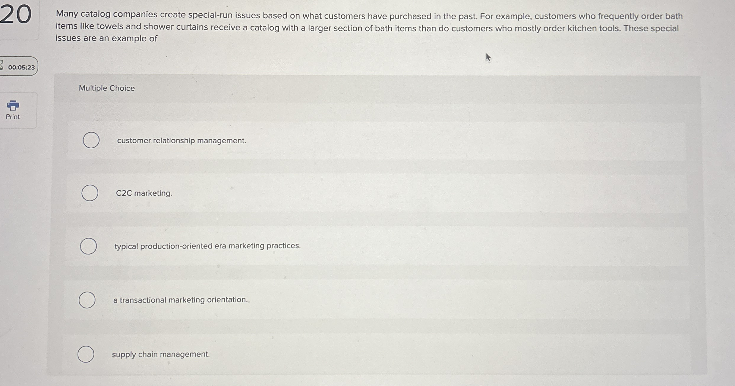 2 0 Many catalog companies create special - run