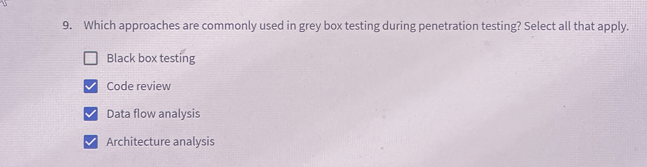 Which approaches are commonly used in grey box