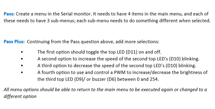 please show the programming required for p and pp