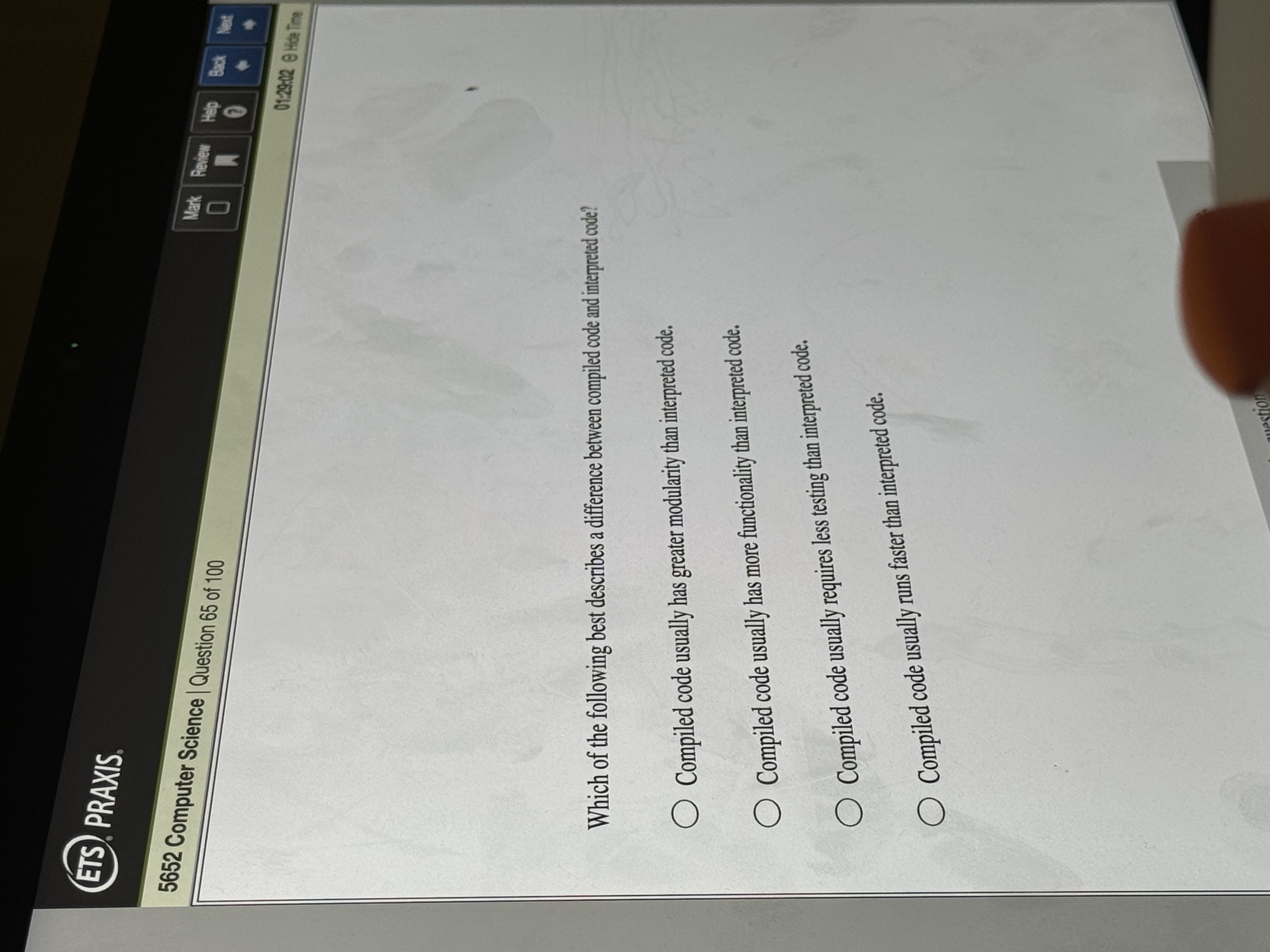 ( F 5 ) . PrAXIS. 5 6 5 2 Computer Science |