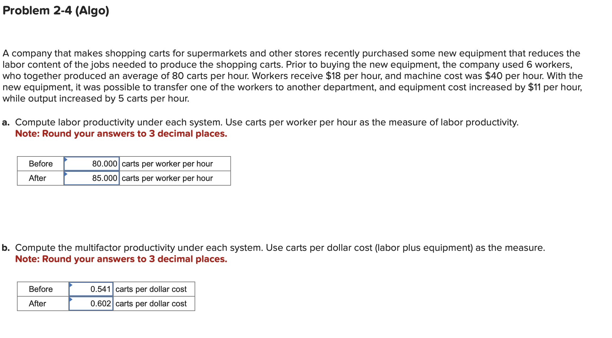 PLEASE CORRECT THE PERCENTS IN PART C Problem 2 -