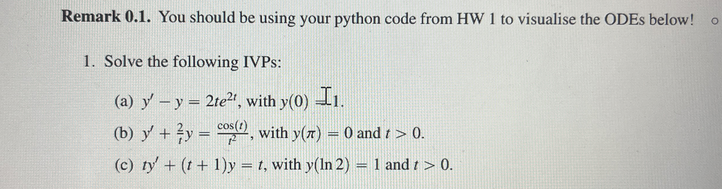Remark 0 . 1 . You should be using your python