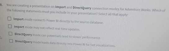 You are creating a presentation on Import and