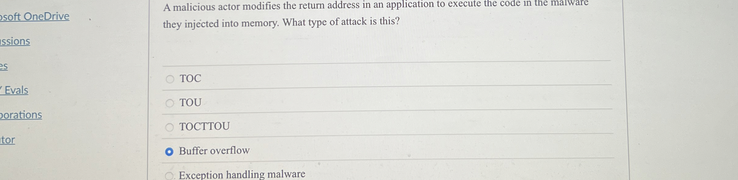 soft OneDrive A malicious actor modifies the