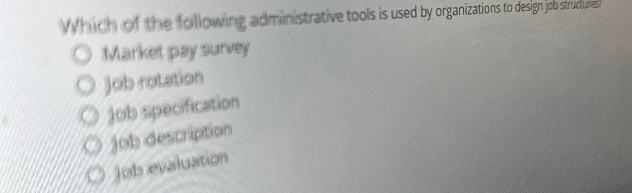 Which of the following administrative tools is