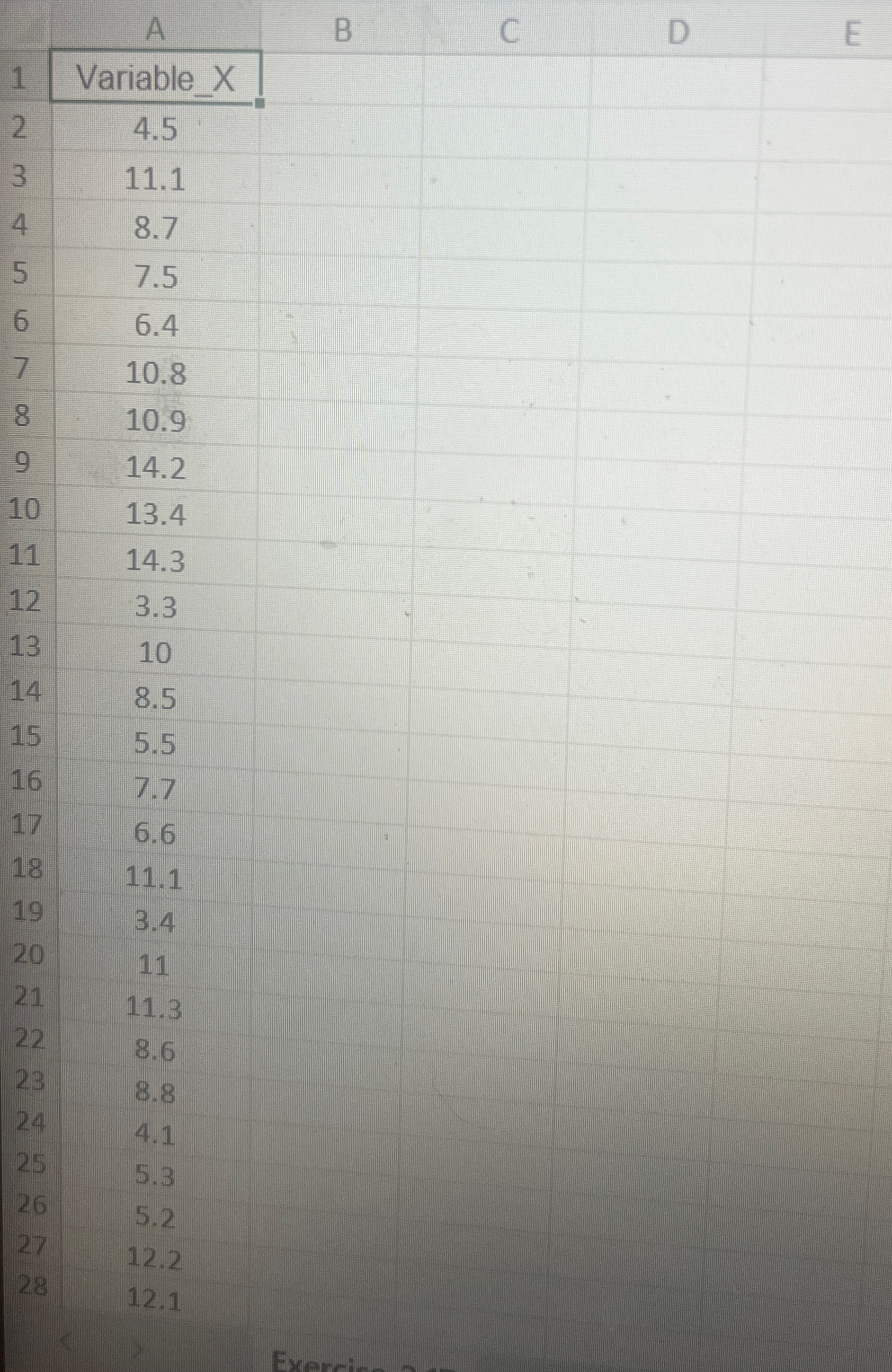 \ table [ [ A , ] , [ 1 , Variable _ X ] , [ 2 ,