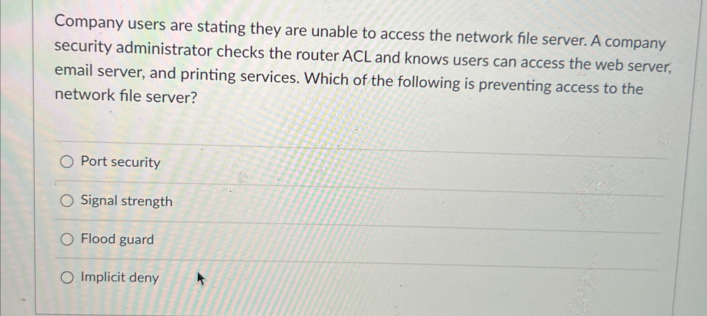 Company users are stating they are unable to