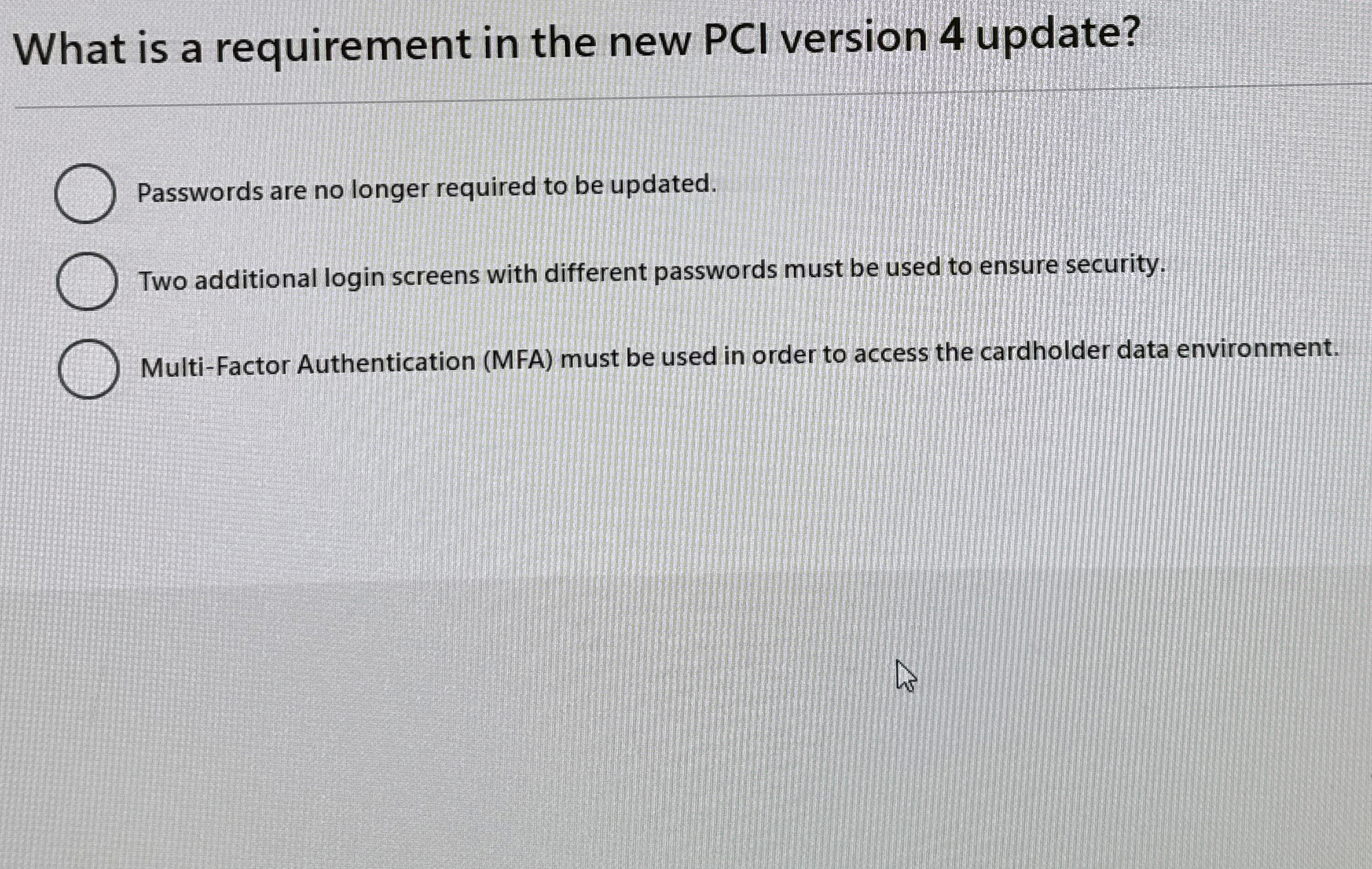 What is a requirement in the new PCI version 4