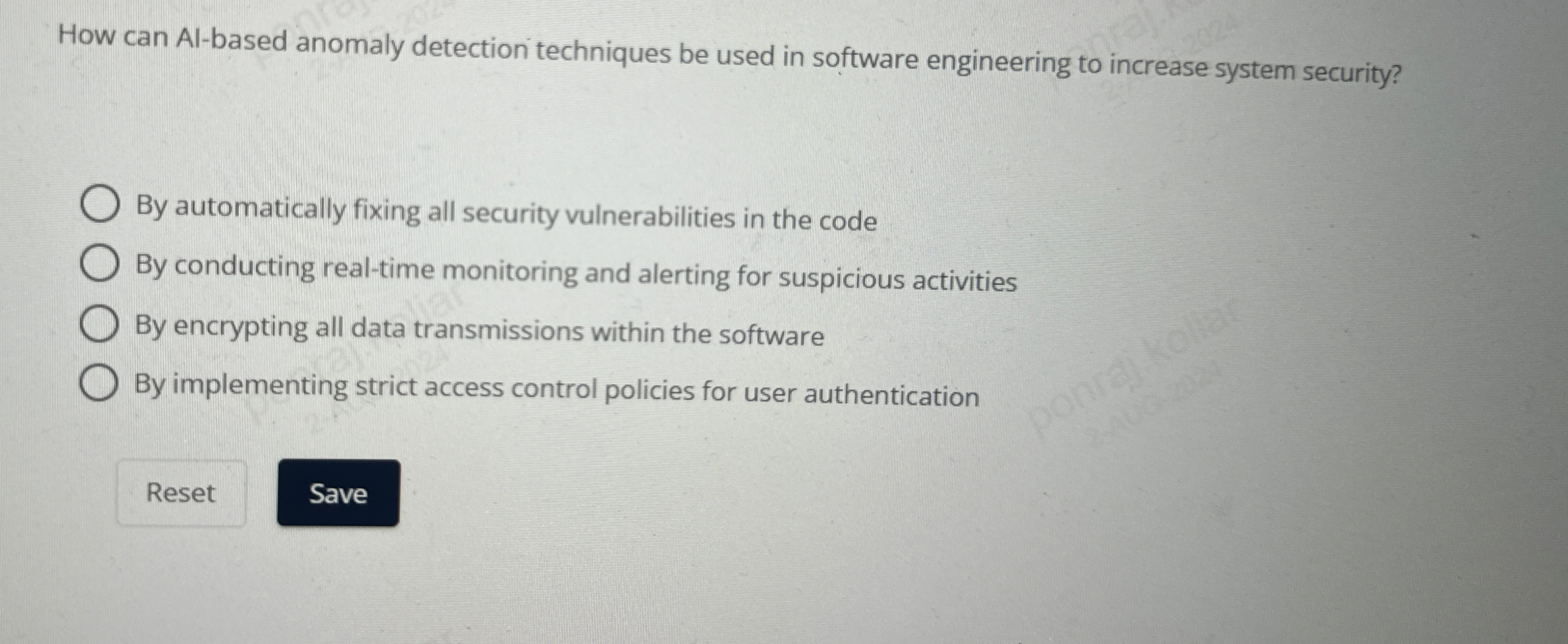 How can Al - based anomaly detection techniques