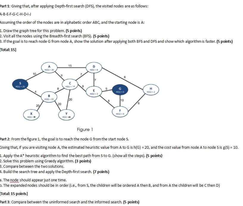 Part 1 : Giving that, after applying Depth -
