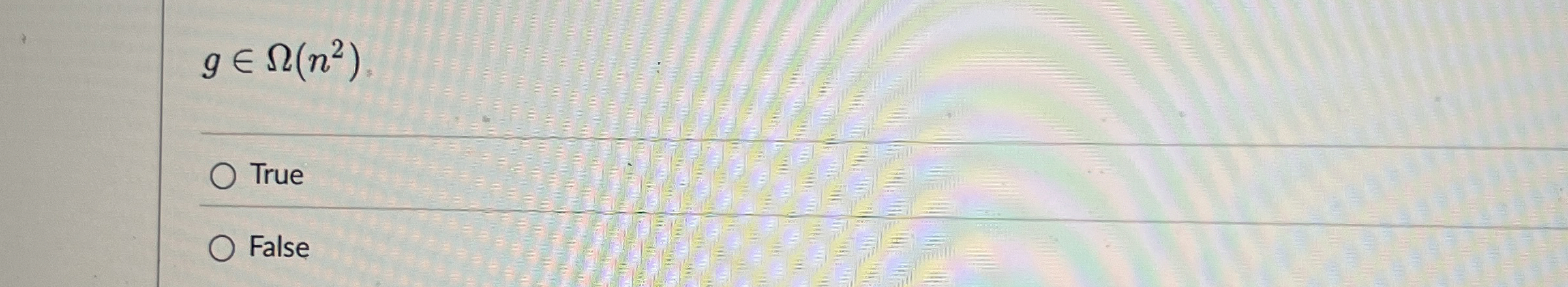 gin ( n 2 ) True False