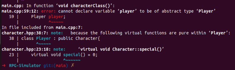 C + + I am stuck in trying to fix the error of