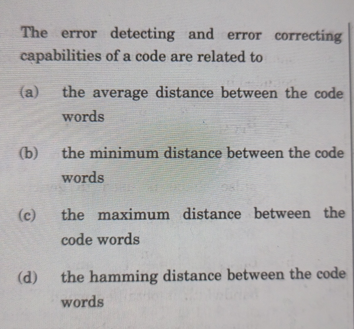 The error detecting and error correcting