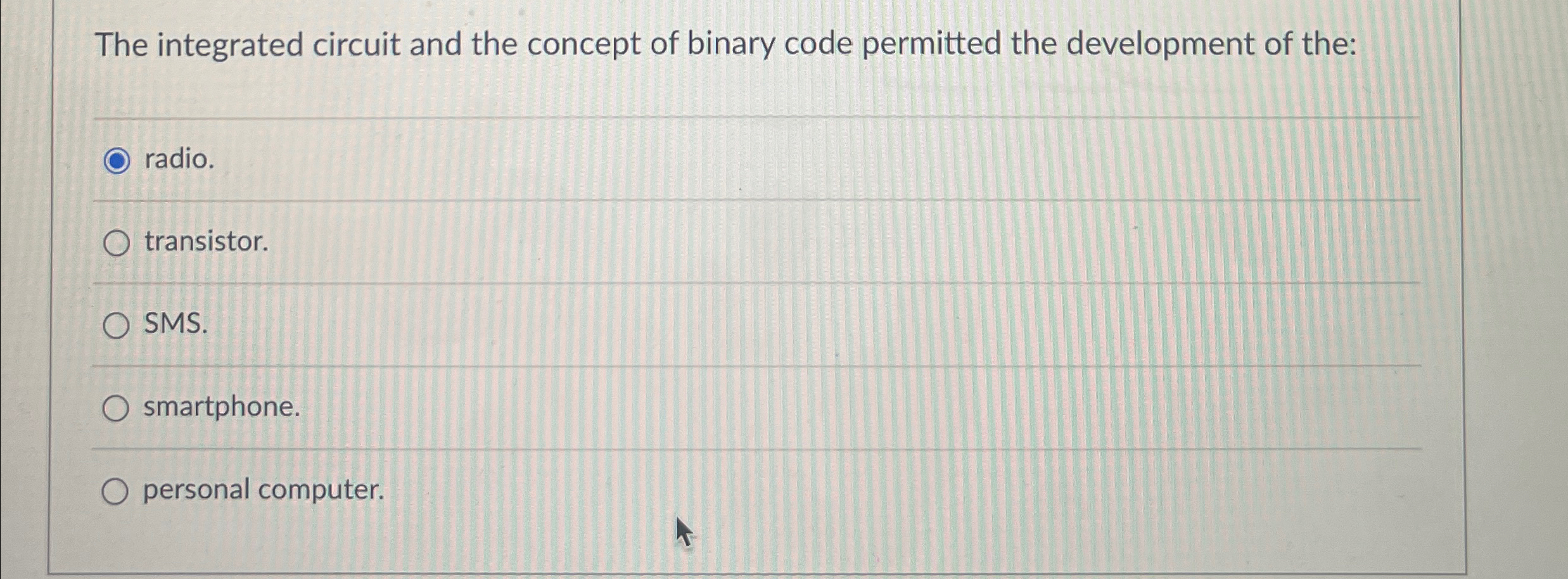 The integrated circuit and the concept of binary