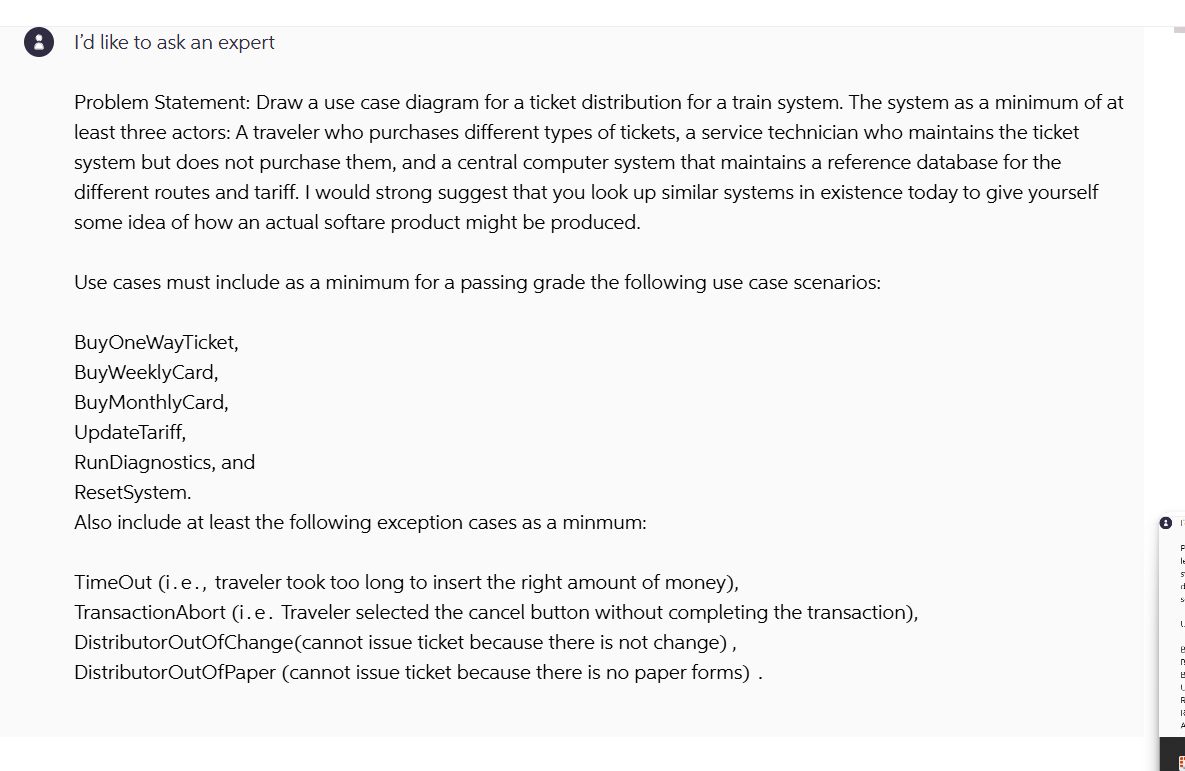 8 I ' d like to ask an expert Problem Statement: