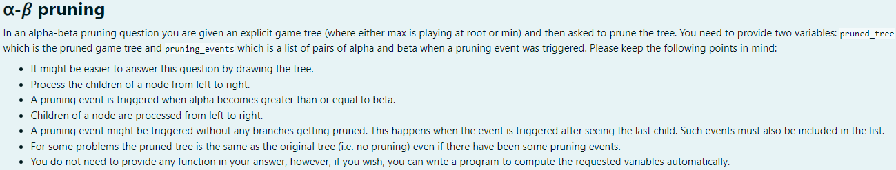 - pruning Consider the following explicit game