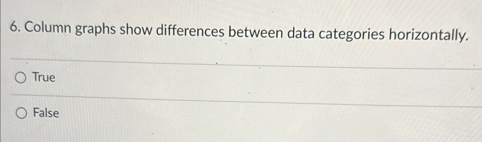 Column graphs show differences between data